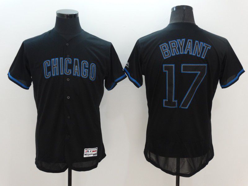 Men Chicago Cubs #17 Bryant Black Elite 2021 MLB Jerseys->chicago cubs->MLB Jersey